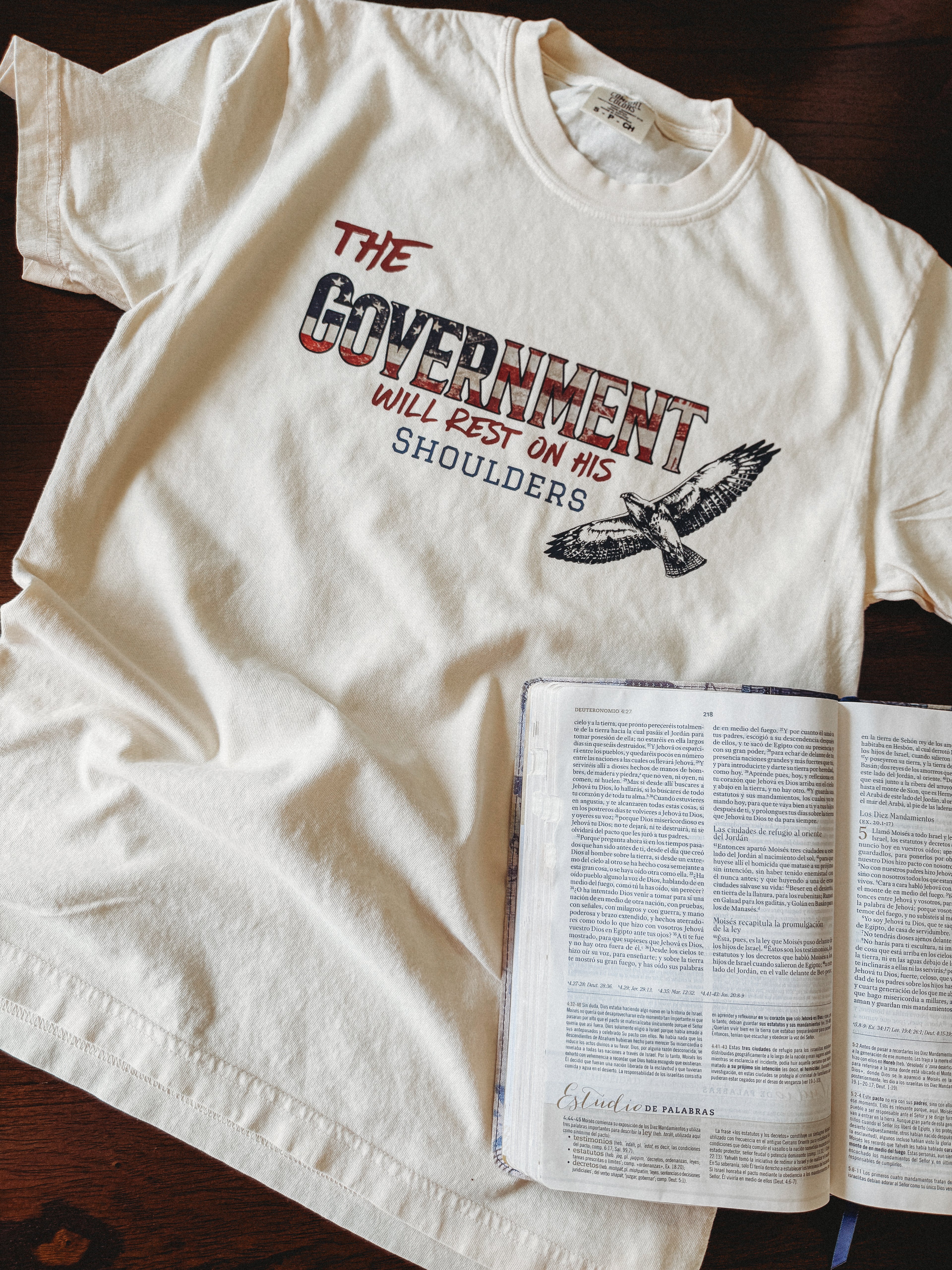 The Government will rest on his Shoulders Tshirt