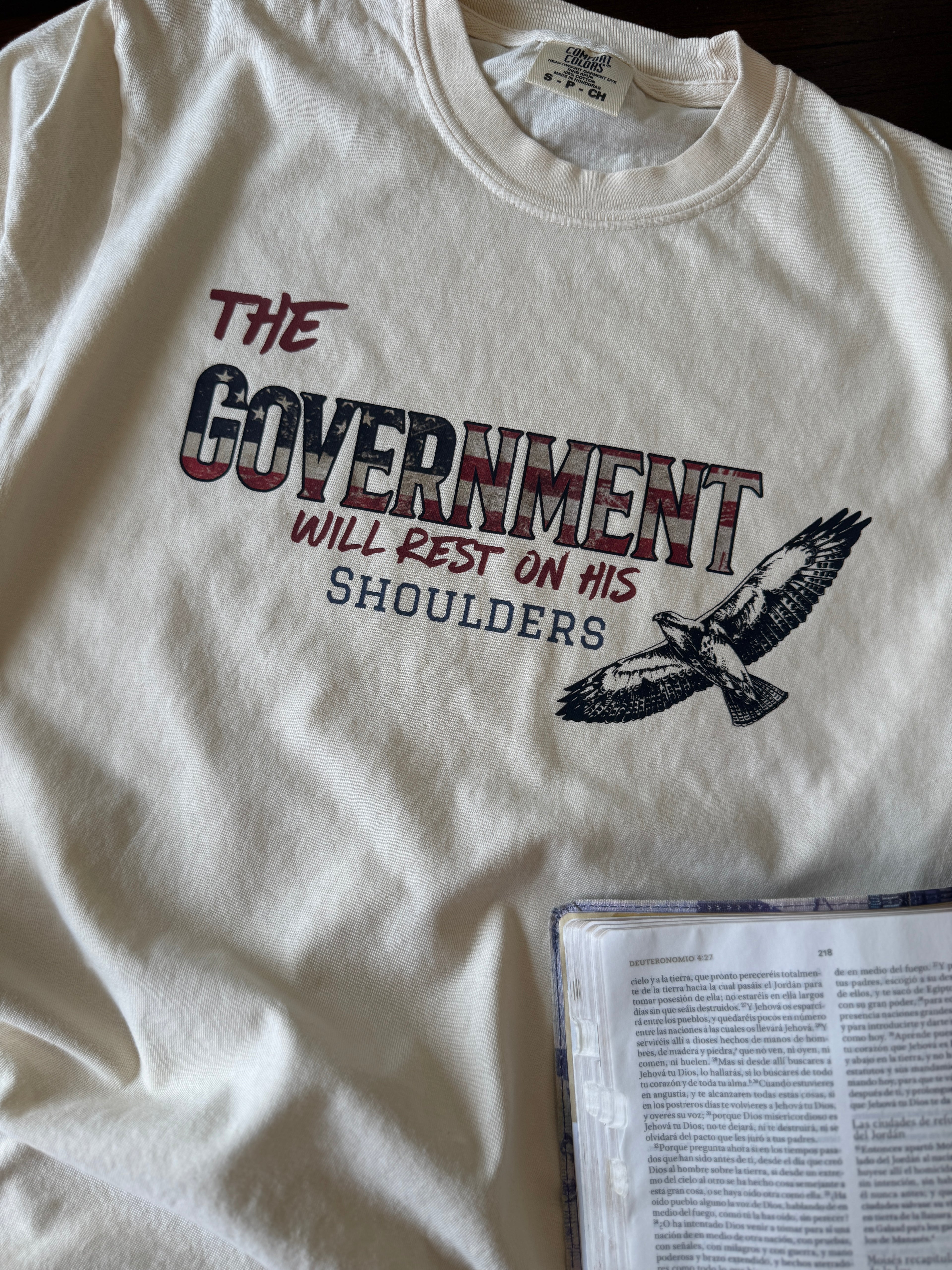 The Government will rest on his Shoulders Tshirt
